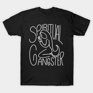 Spiritual Gangster Line Art T-Shirt